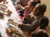Manastirea children receiving a good warm meal